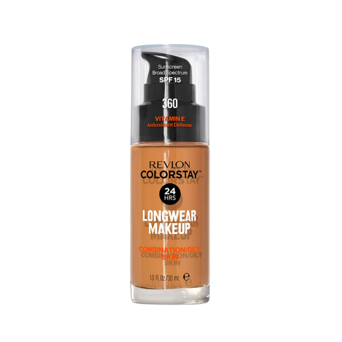 Base Para Rostro Revlon Colorstay Vitamina E Tono 360 Golden Caramel