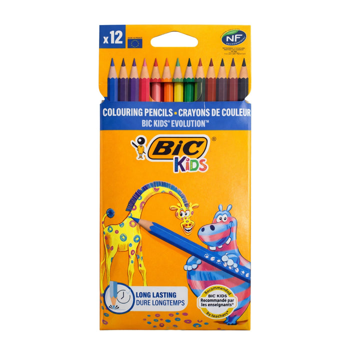 Lápices Bic De Colores Kids 12 Pzas