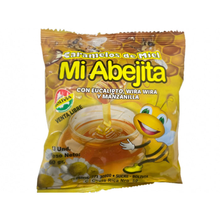 Caramelos Mi Abejita Eucalipto Wira Y Manzanilla X 15 Caramelos