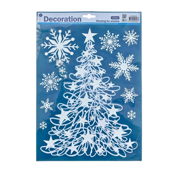 Decoración De Navidad Atmosphera Ventana Brillante Blanco 29 X 41 Cm