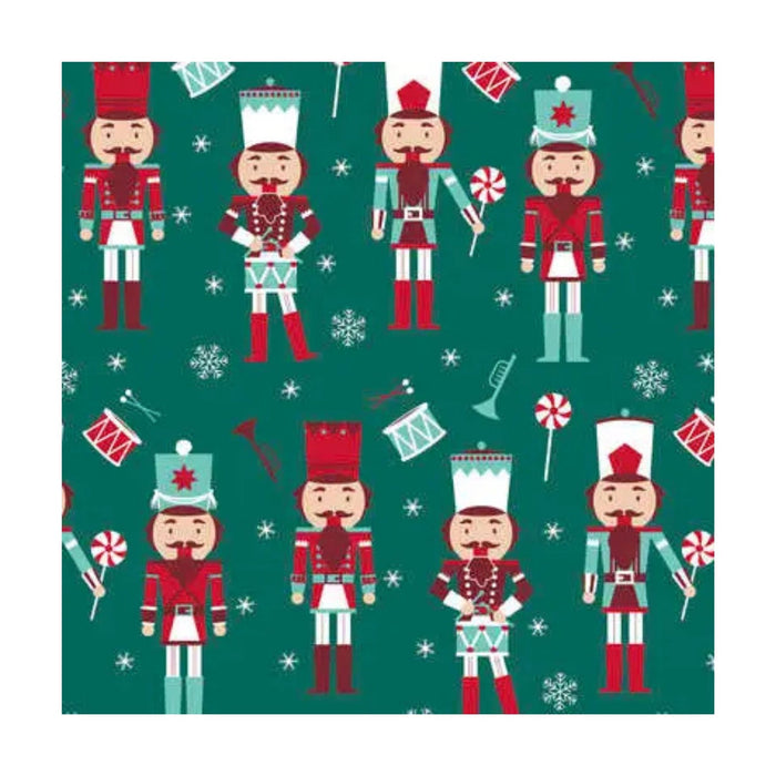 Papel De Regalo Navideño Atmosphera Verde / Rojo 500 X 70Cm