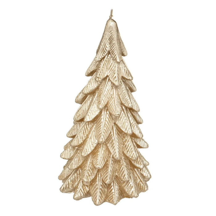 Vela Decorativa Navideña Dorado X 20.5Cm