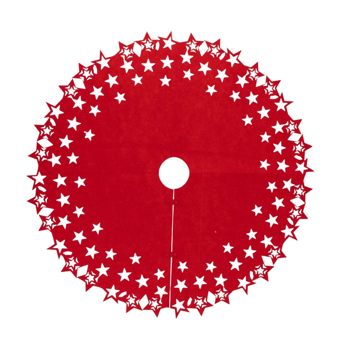 Tapete De Árbol De Navidad Atmosphera Lona Y Fieltro X 100 Cm