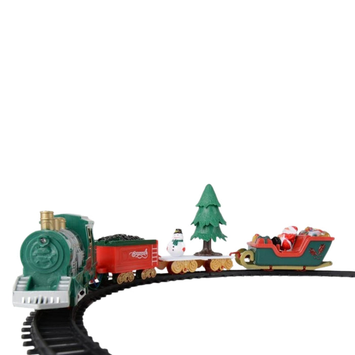 Tren Navideño Luminoso Musical Con Movimiento 1 Led X 22 Piezas