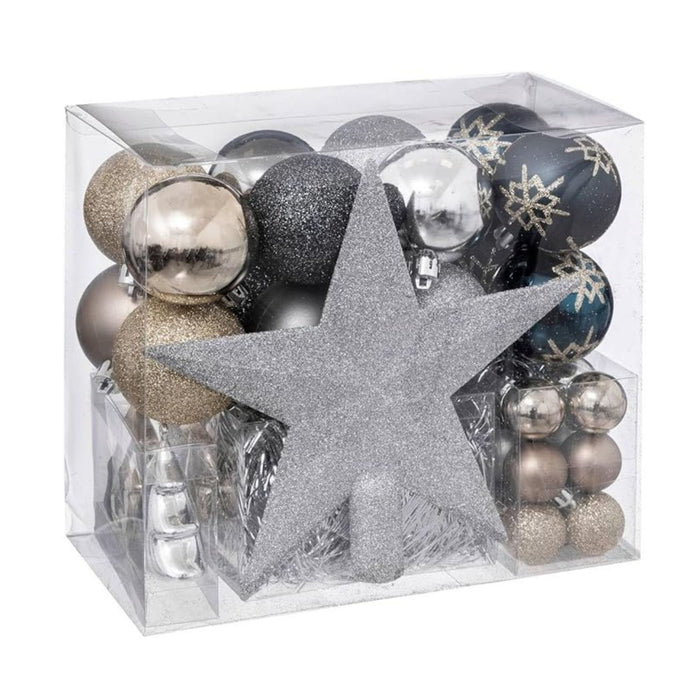 Kit De Decoración De Árboles Atmosphera Randonnée Des Cimes X 44 Piezas