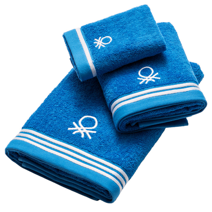 Toalla De Tocador Benetton Azul 30 X 50Cm