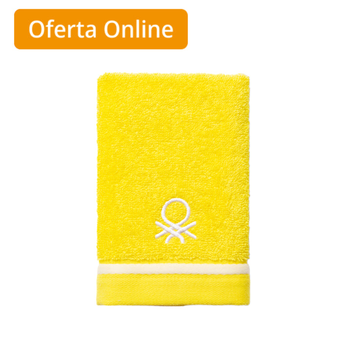 Toalla De Tocador Benetton Amarillo 30 X 50Cm