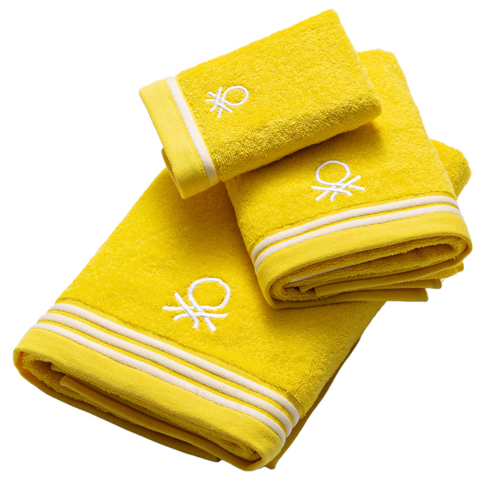Toalla De Tocador Benetton Amarillo 30 X 50Cm