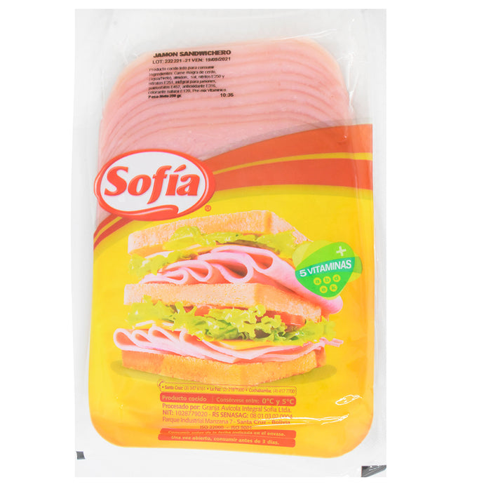 Sofia Jamon Sandwichero X 250G