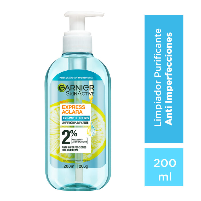 Gel Limpiador Anti Acné Garnier Express Aclara X 200Ml