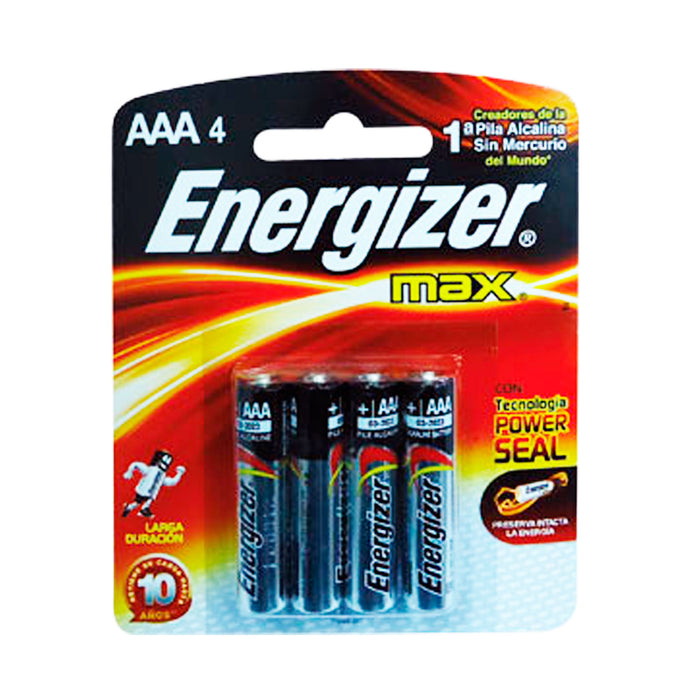 Pila Alcalina AAA Energizer Max X 2 Unidades