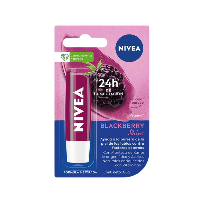 Protector Bálsamo Labial Nivea Blackberry Shine
