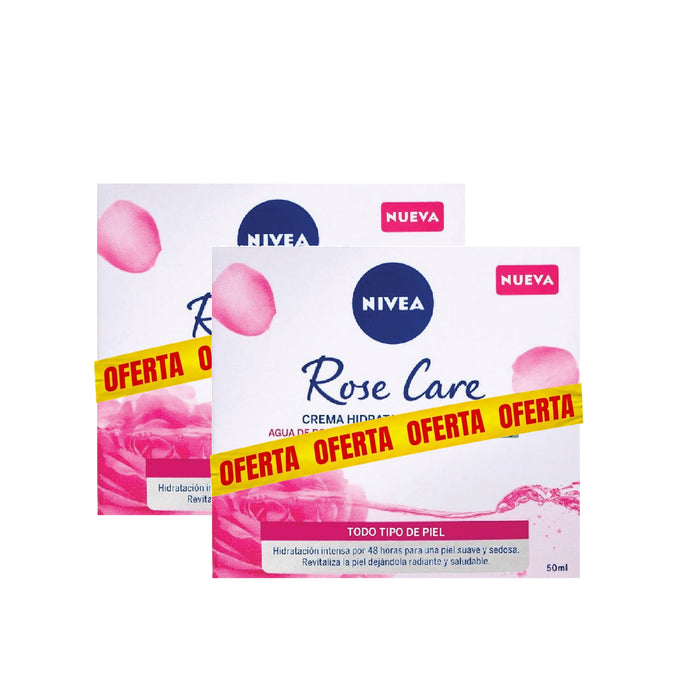 Crema Hidratante Nivea Cuidado De Rosas X 50Ml