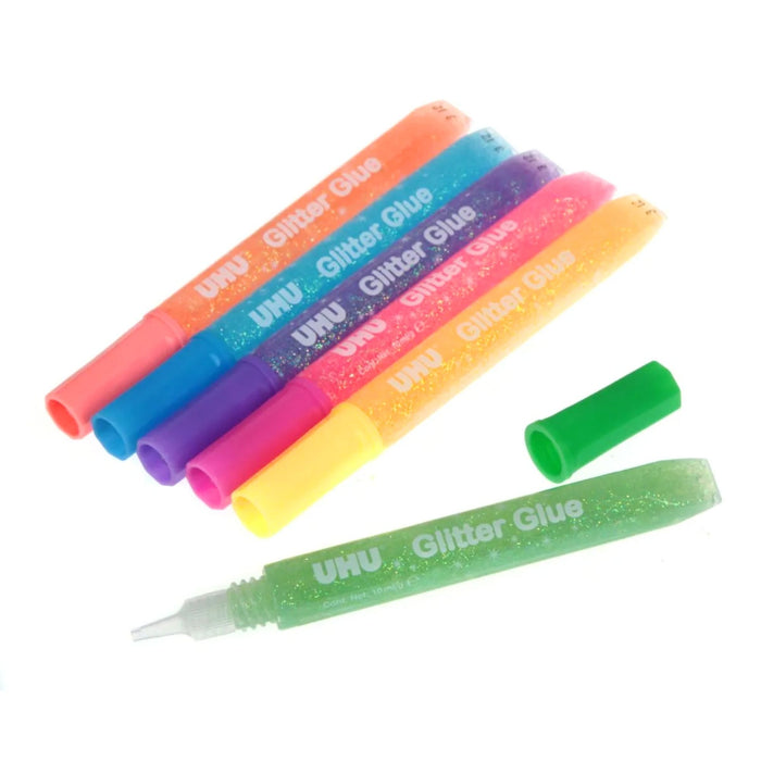 Pegamento Con Brillo Uhu Glitter Glue Shiny X 6 Unidades