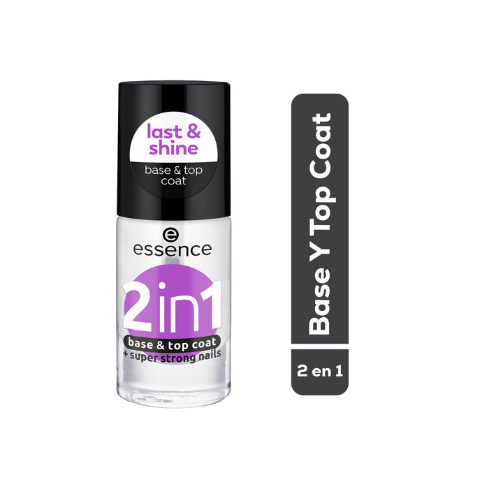 Esmalte Essence 2 In 1 Base Y Top Coat