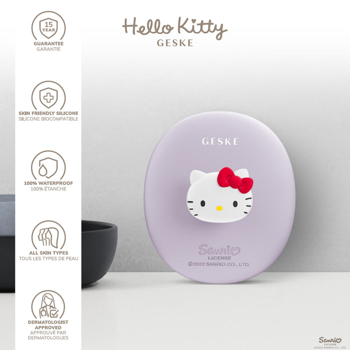 Cepillo Facial Geske Hello Kitty 3 En 1 Púrpura