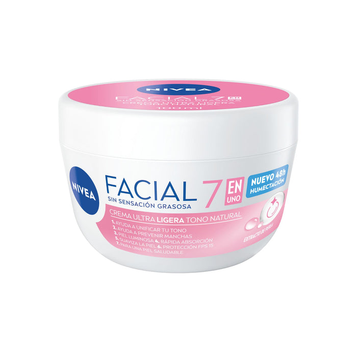 Crema Facial Nivea 7En1 Ultra Ligera Natural X 100Ml