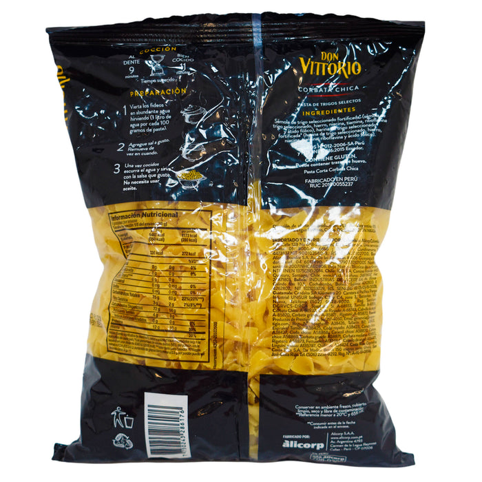 Don Vittorio Fideo Corbata Chica X 400G