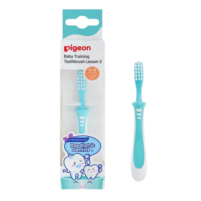 Cepillo Dental Pigeon Lección 3 Color Verde X Unidad