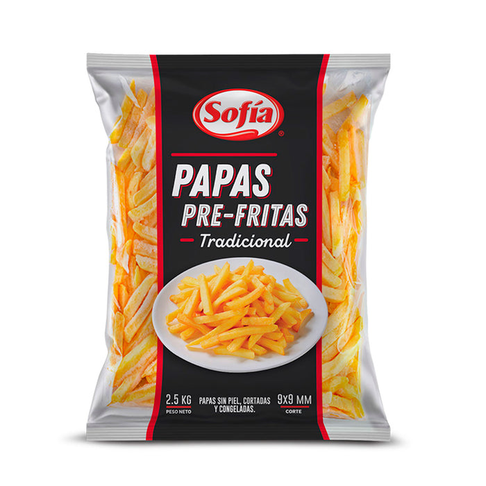 Sofia Papas Pre Fritas 9X9 Food X 2.5Kg