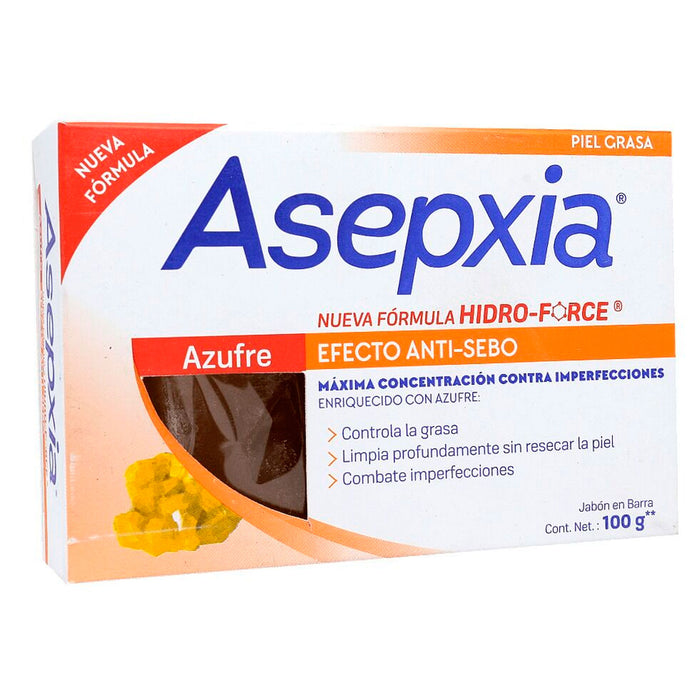 Asepxia Jabón En Barra Azufre X 100G