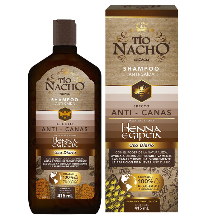 Tio Nacho Shampoo Anti Caida Henna Egipcia X 415Ml