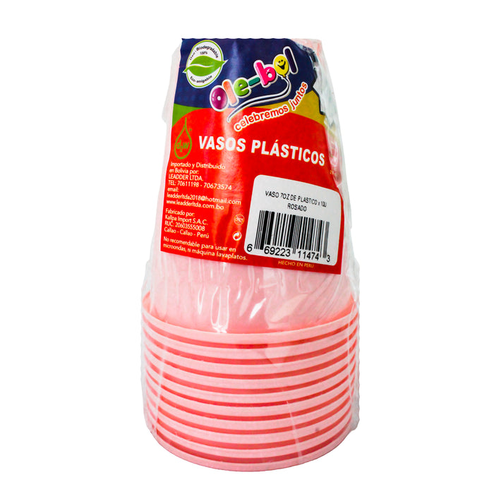 Olebol Vaso 70Oz Rosado X 10 Unidades