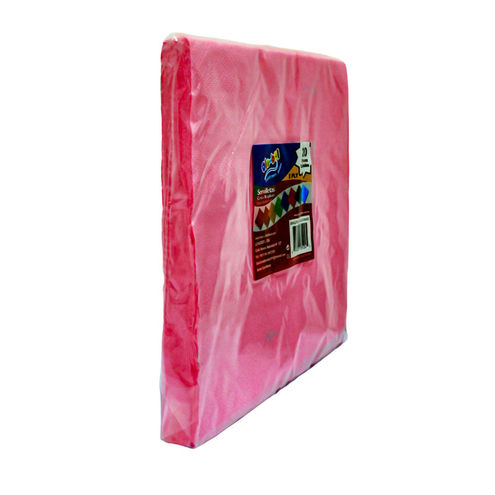 Olebol Servilletas De Almuerzo Rosadas X 20 Unidades