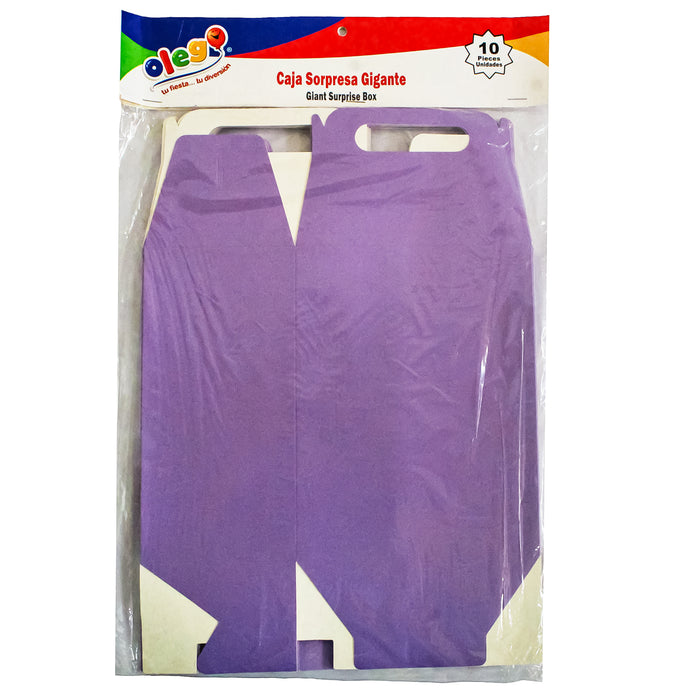 Olego Caja Sorpresa Gigante X 10 Unidades Lila
