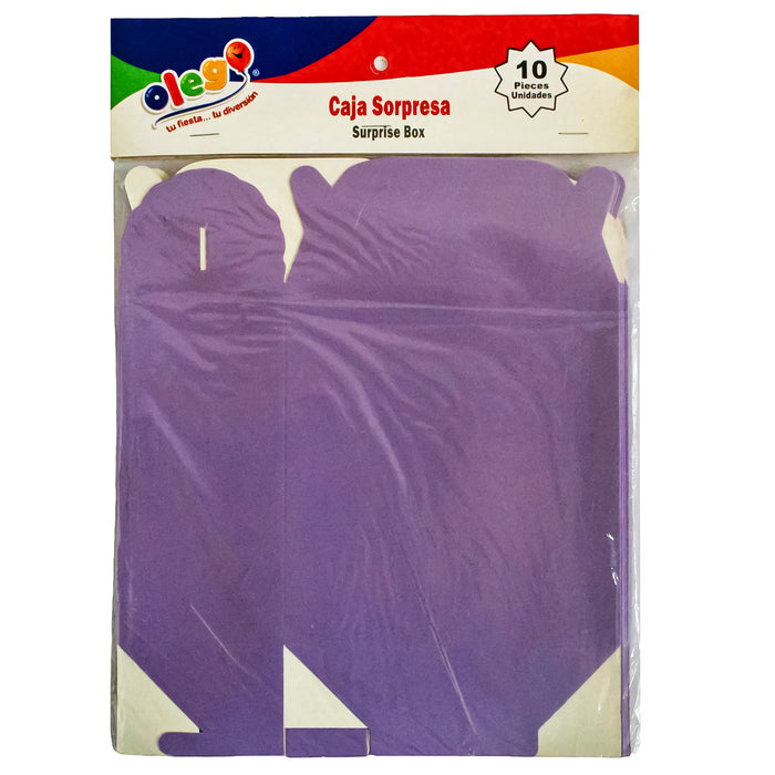 Olego Caja Sorpresa Mediana X 10 Unidades Lila