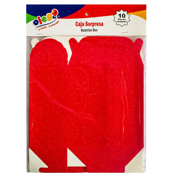 Olego Caja Sorpresa Mediana X 10 Unidades Fucsia