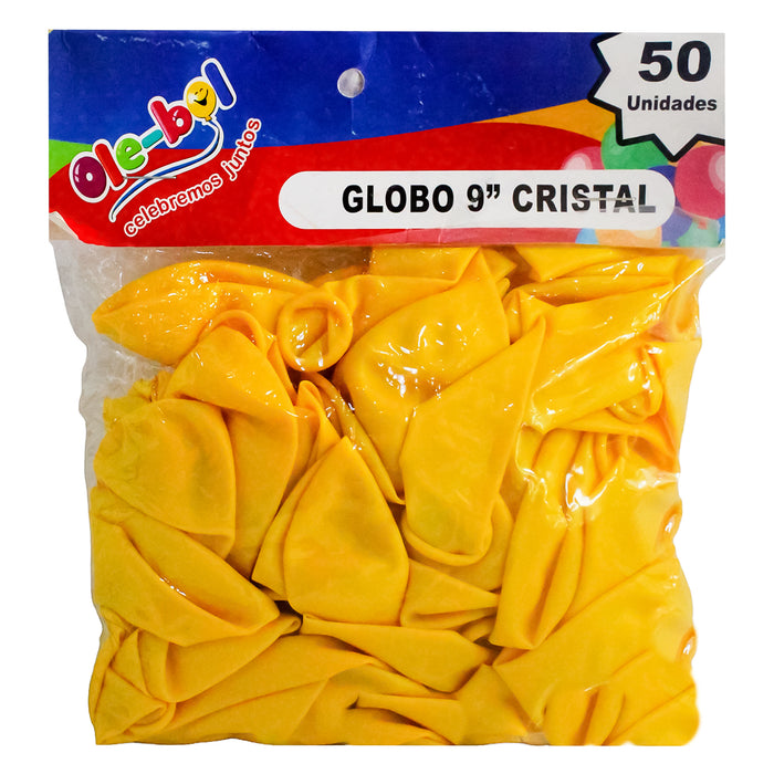 Olebol Globo 9 Cry X 50 Unidades Amarillo