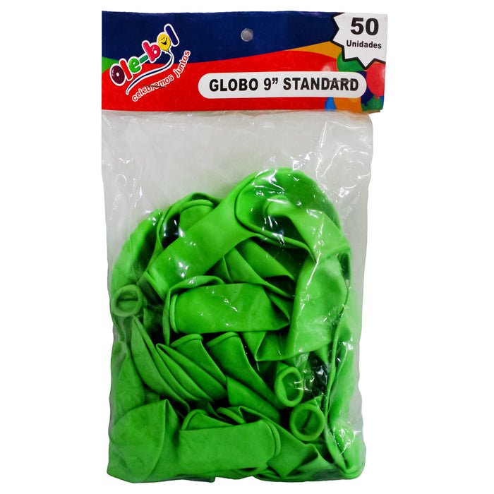 Olebol Divertiglobo 9 Estandar X 50 Unidades Verde Lim