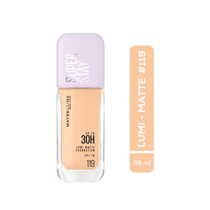 Base Maybelline Super Stay Up To 30H Lumi-Matte Nro. 119 Found