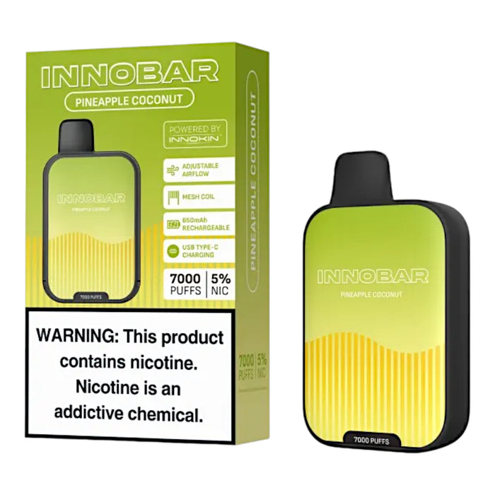 Vaporizador Innobar Vape 7000 Pffs Piña Y Coco