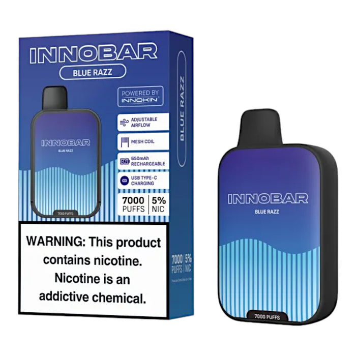 Vaporizador Innobar Vape 7000 Pffs Blue Razz