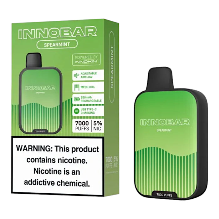 Vaporizador Innobar Vape 7000 Pffs Spearmint