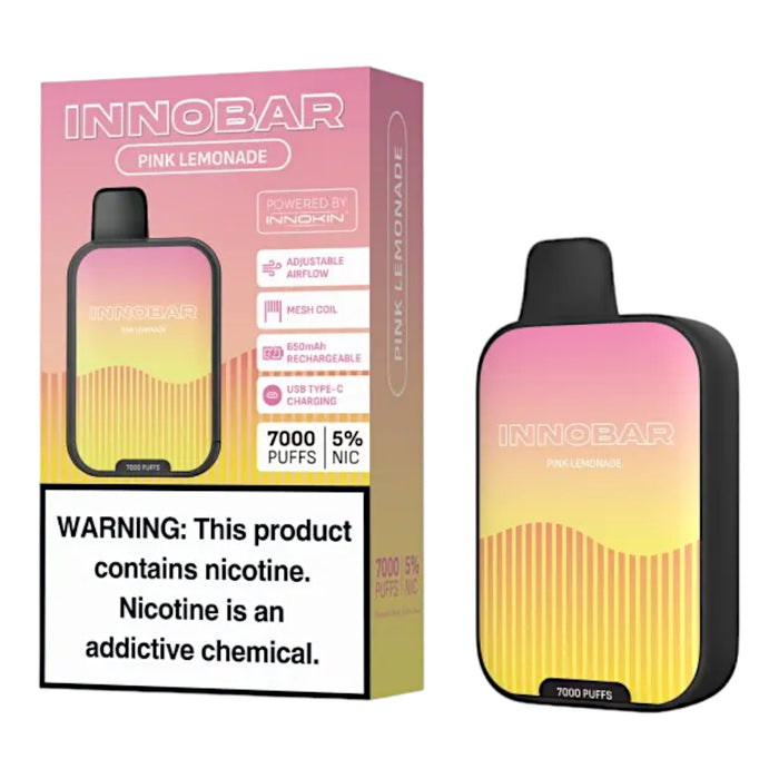 Vaporizador Innobar Vape 7000 Pffs Pink Limonade