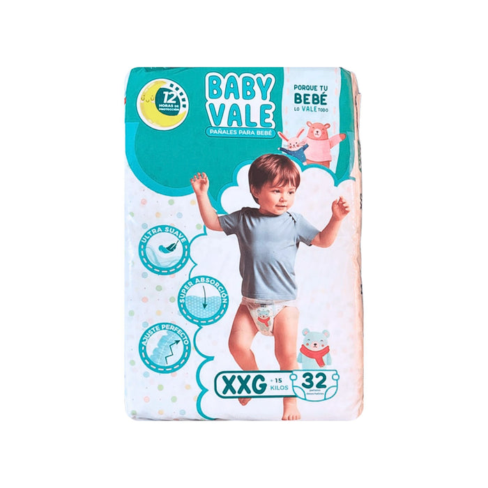 Pañales Baby Vale Xxg X 32 Unidades