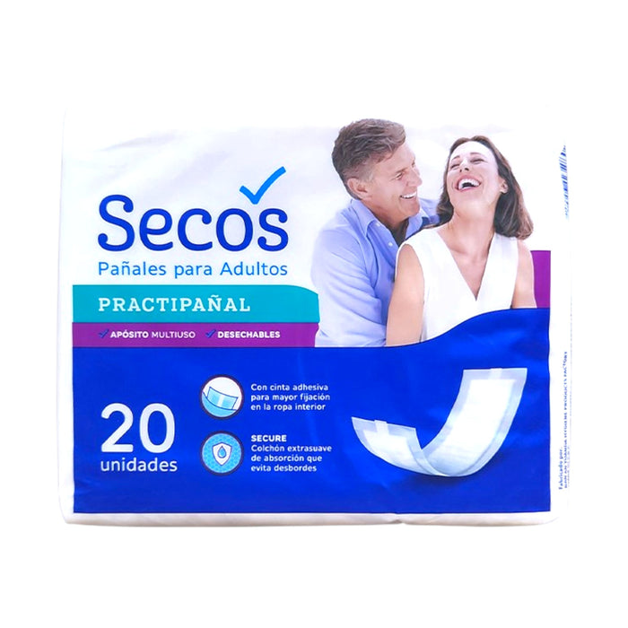 Pañal Secos Practipanal Unisex Para Adulto X 20 Unidades