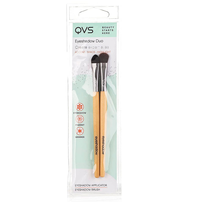 Set Pincel Para Sombras Qvs Eyeshadow Duo