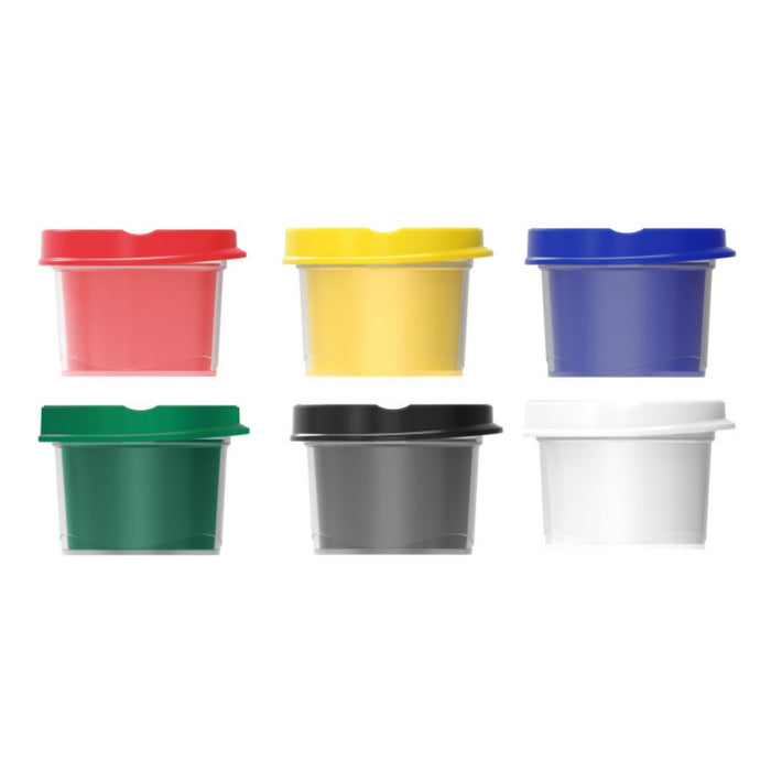 Pintura Al Dedo Keyroad Caja X 6 Colores Potes X 25 Ml