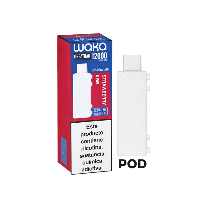 Esencia Para Vape Waka Creator Strawberry Kiwi 12000 Puff 5%