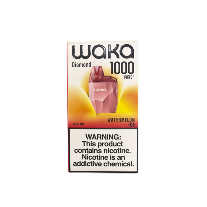 Vape Waka Diamond Watermelon Ice 1000 Puff 3% Nicotina