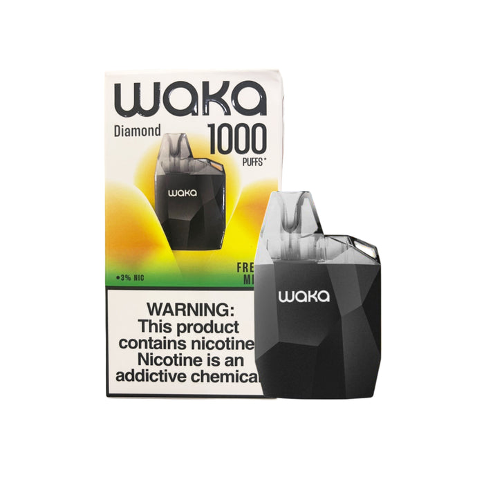 Vape Waka Diamond Fresh Mint 1000 Puff 3% Nicotina