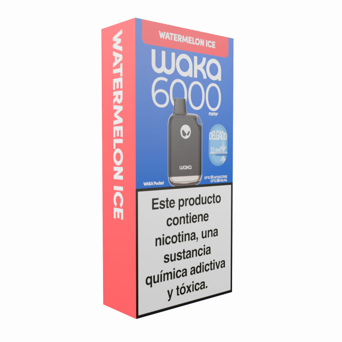 Vape Waka 6000 Puffs Watermelon Ice