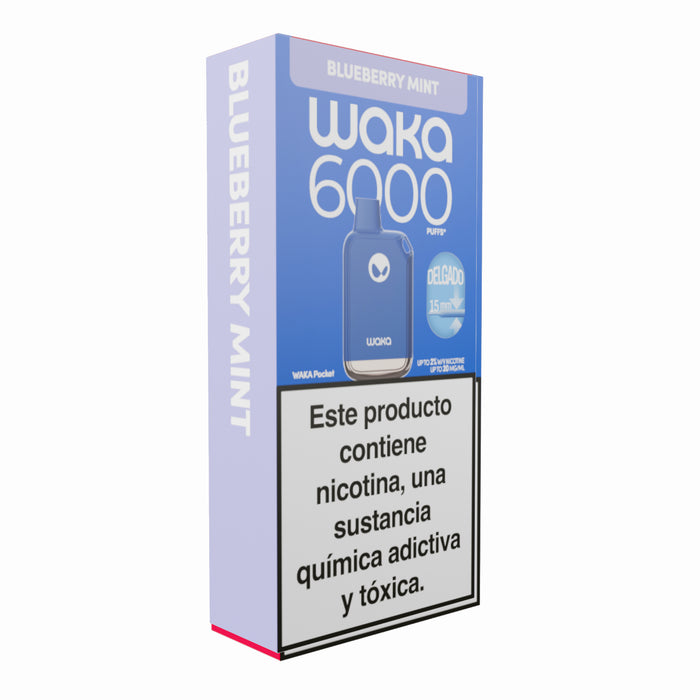 Vape Waka 6000 Puffs Blueberry Mint