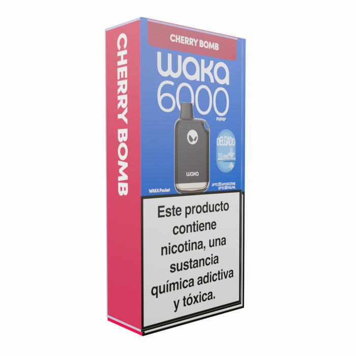 Vape Waka 6000 Puffs Cherry Bomb