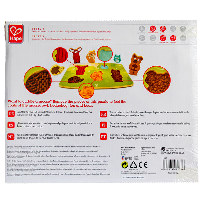 Hape Rompecabezas De Animales Forestales 24M