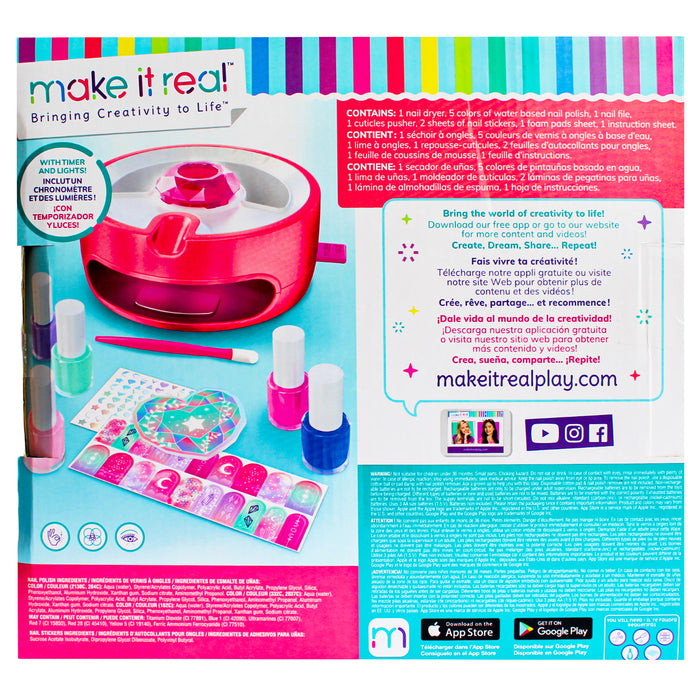 Make It Real Secador De Uñas Luz Magica X 12 Piezas